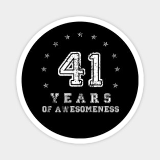 Vintage 41 years of awesomeness Magnet